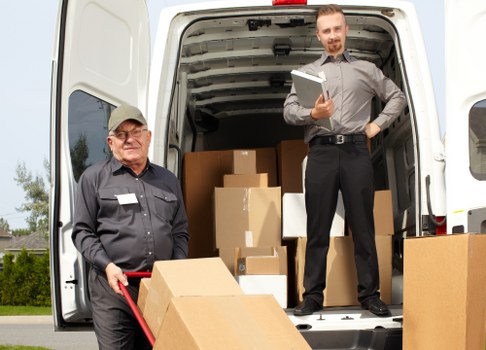 Man With Van Westgreen loading recyclable household items for sorting