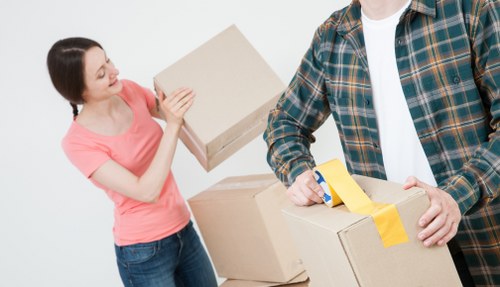 Removal team planning a home move in West Green