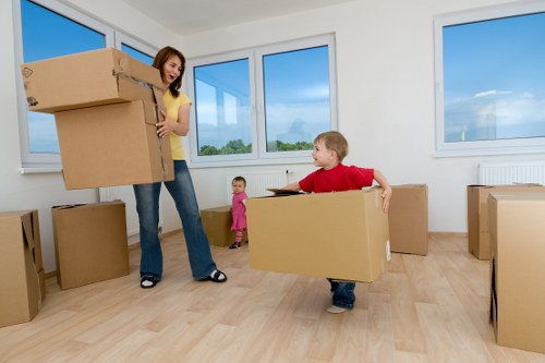 Household furniture being moved safely during a West Green relocation