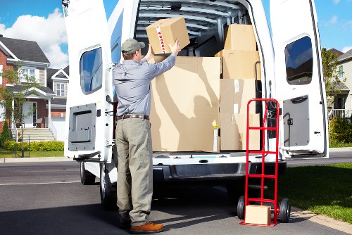 Careful loading of furniture into a removal van for a West Green job