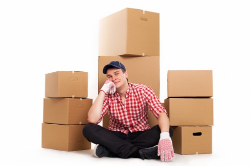 Removal van loaded with household items for a West Green property move